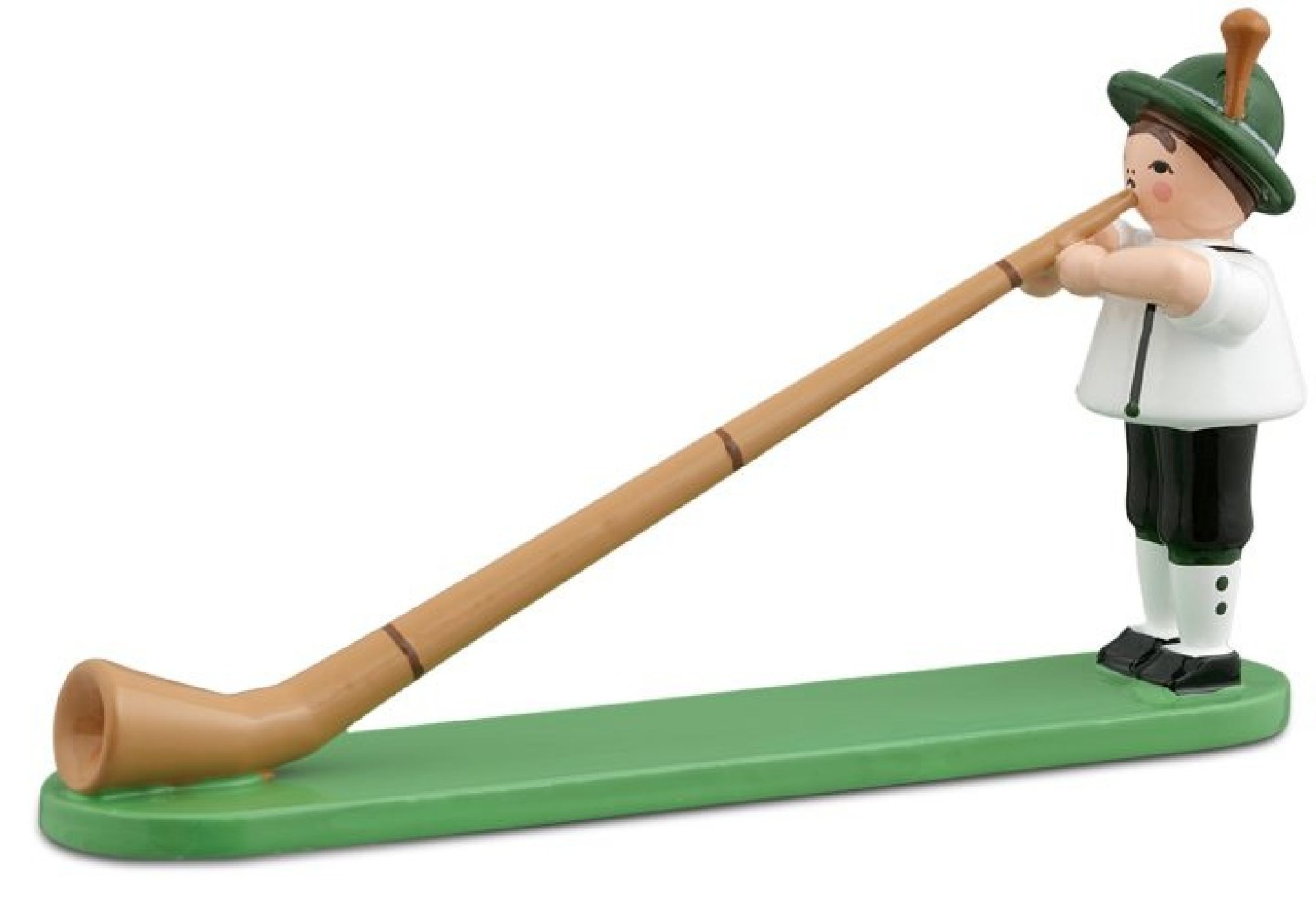 Bayer mit Alphorn