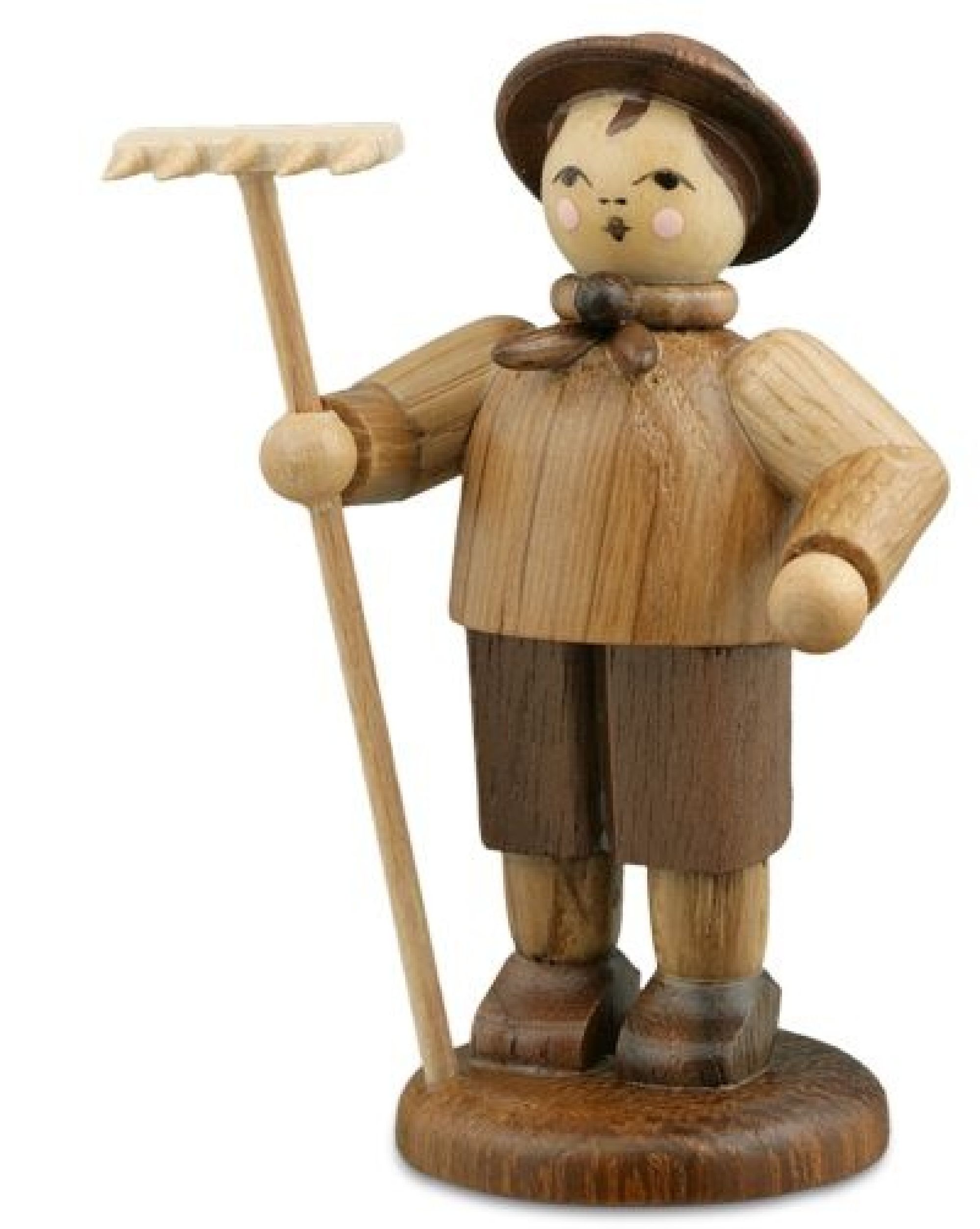 Bauer mit Rechen