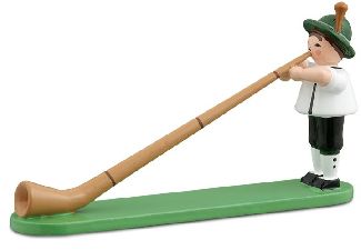 Bayer mit Alphorn