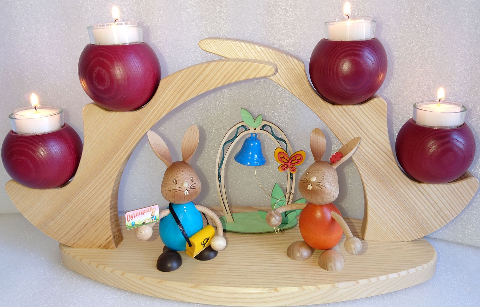 Ostern Schwibbogen leer Teelicht