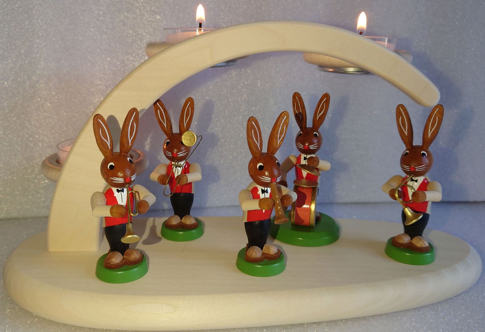 Schwibbogen Ostern Teelicht leer