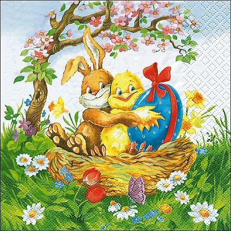 Servietten Osterhase