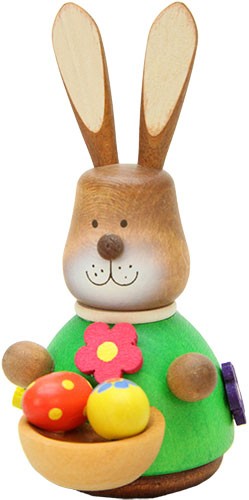 Osterwackelhase mit Eierkorb