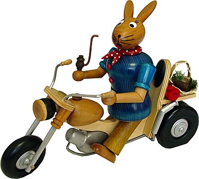 rauchender Biker Osterhase